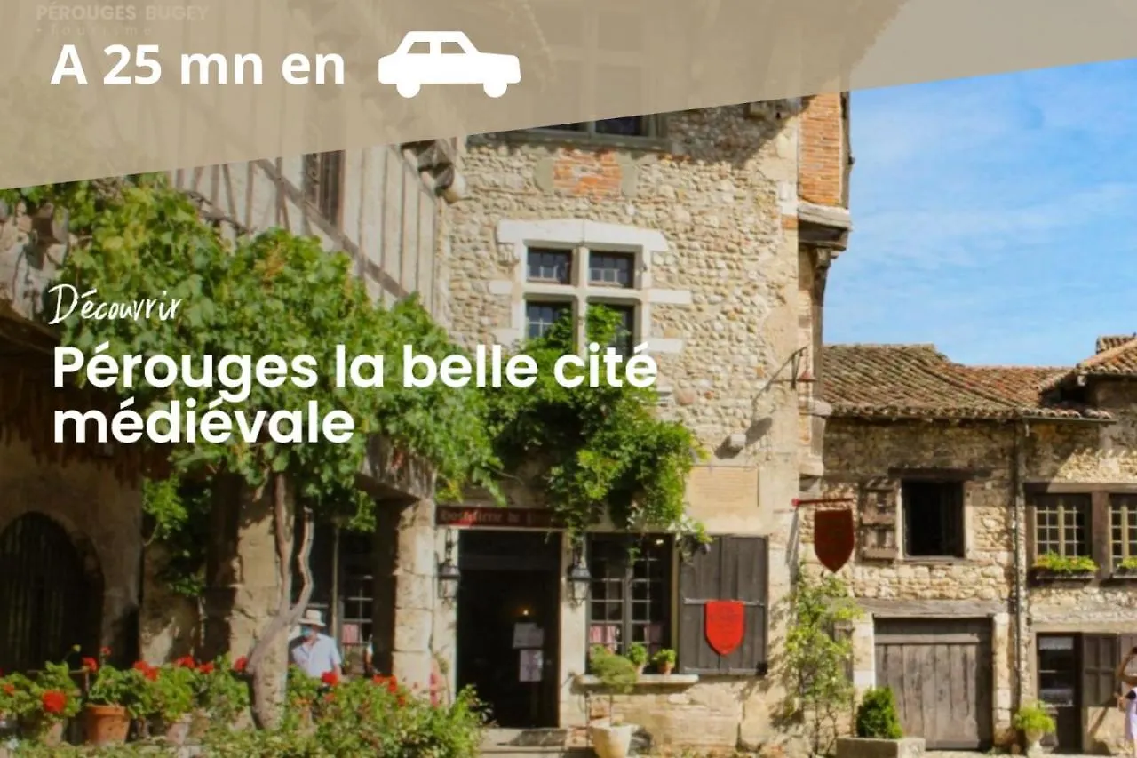 L'Emeraude - 1 A 4P - Wifi Fibre - Parking Gratuit Pont-dʼAin Διαμέρισμα