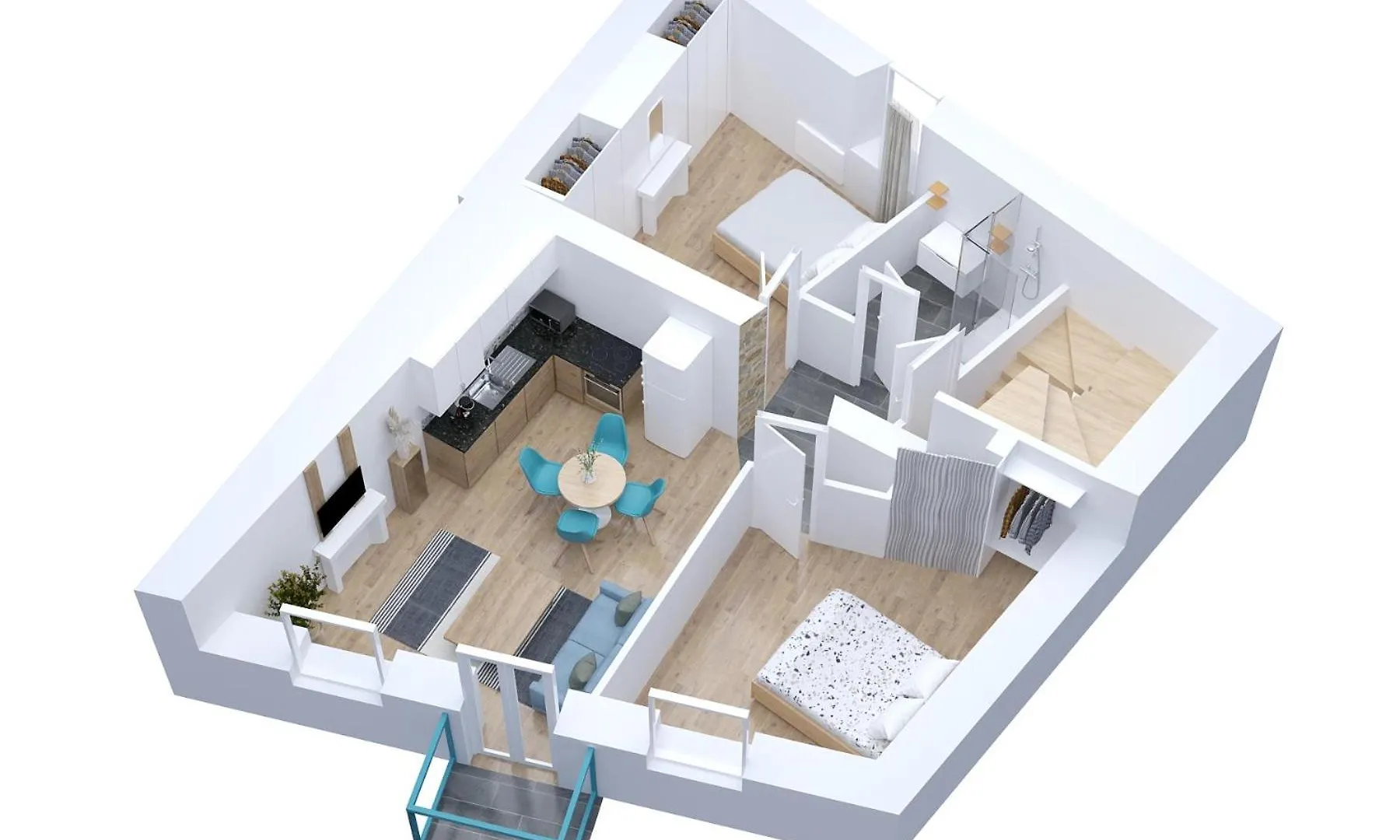 Apartment L'Emeraude - 1 A 4P - Wifi Fibre - Parking Gratuit Pont-d'Ain
