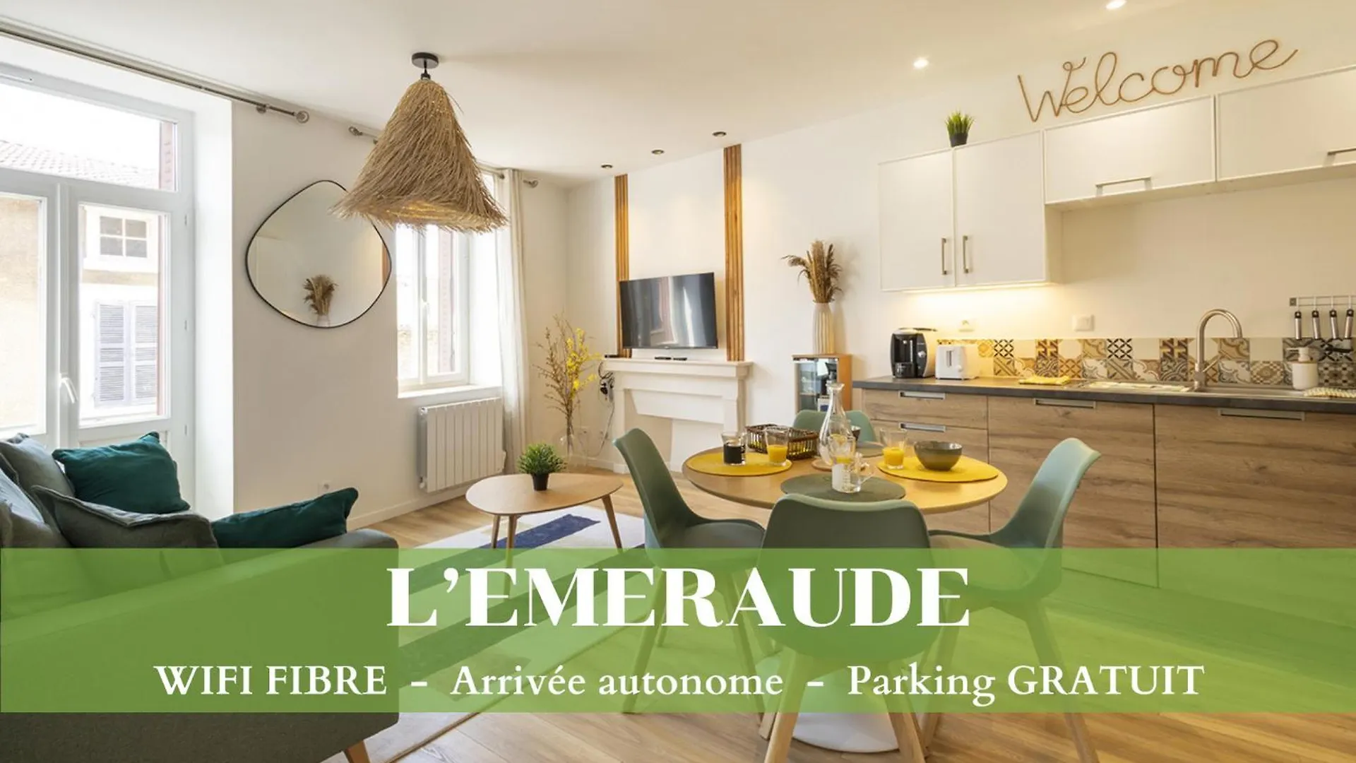 L\'Emeraude - 1 A 4P - Wifi Fibre - Parking Gratuit location